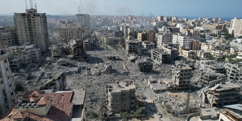 Fotografia zilei - Gaza City după raidurile aeriane ale Israelului