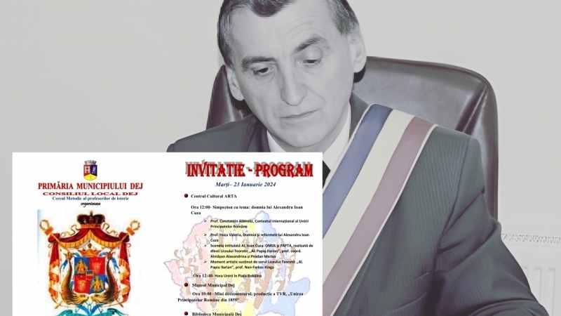 Primarul Costin Morar: Omul care rescrie calendarul istoric în Dej, Ziua Unirii e pe 23 Ianuarie, nu în 24 ianuarie! Dar a uitat să dezvolte orașul