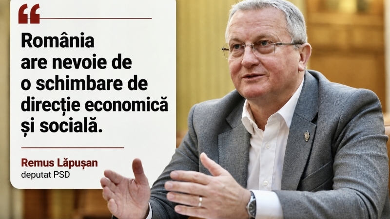 Remus Lăpușan - România are nevoie de o schimbare de direcție economică și socială