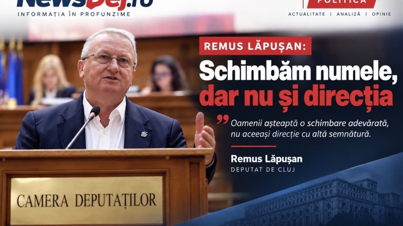 Remus Lăpușan, după desemnarea lui Siegfried Mureșan - „Schimbăm numele, dar nu și direcția”