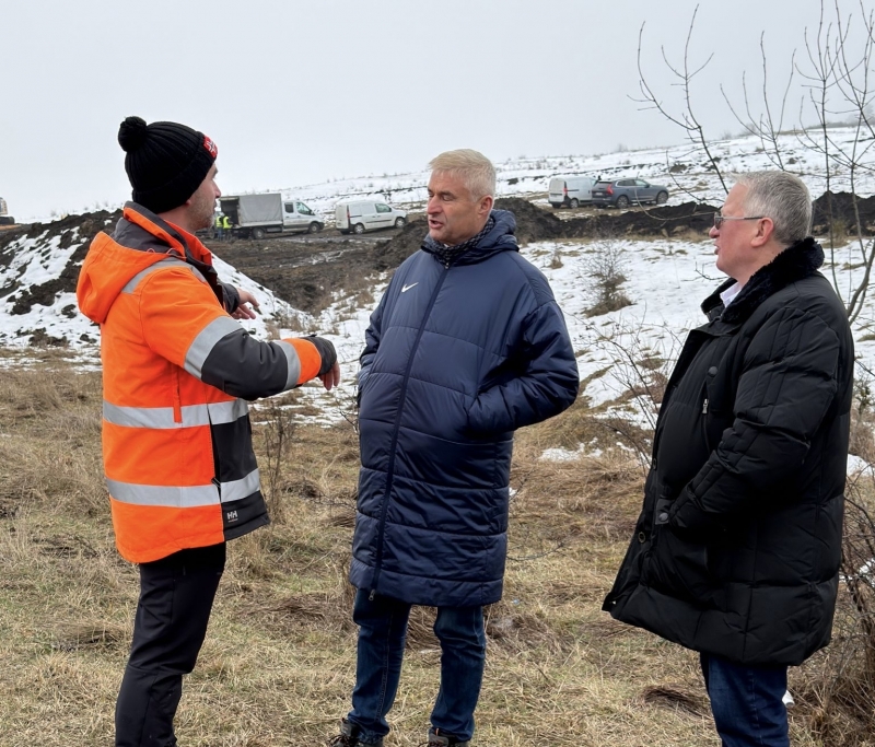 Remus Lăpușan și Dorel Pojar anunță intrarea în linie dreaptă a pasajului de legătură DN1C – Parcul Industrial TETAROM III