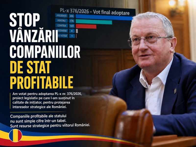STOP vânzării companiilor de stat profitabile