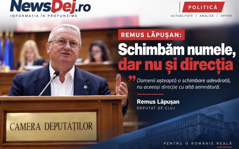 Remus Lăpușan, după desemnarea lui Siegfried Mureșan - „Schimbăm numele, dar nu și direcția”